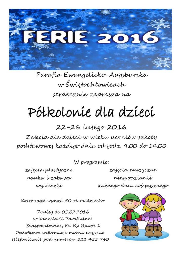 Plakat ferie 2016